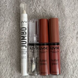 NWT NYX PROFESSIONAL MAKEUP Jumbo Eye Pencil and Butter Glosses